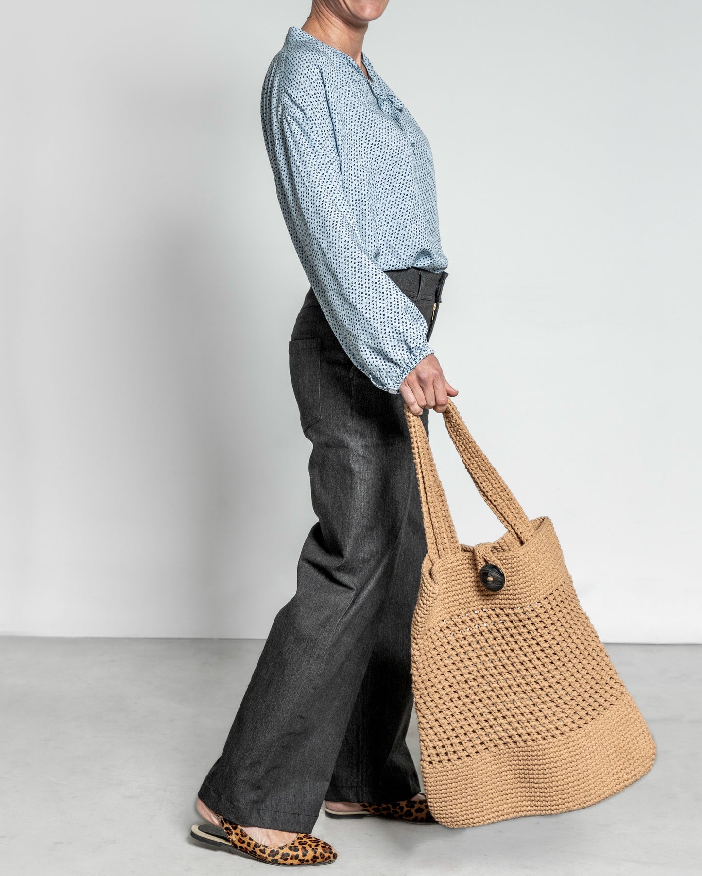 Crochet bag - tan