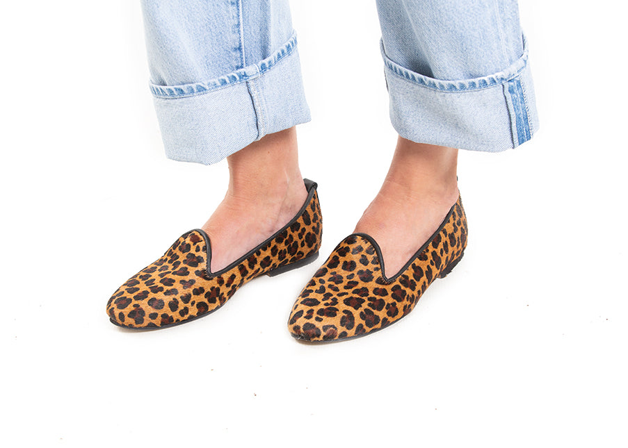 Round loafer - Calfhair leopard print