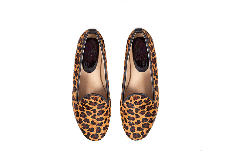 Round loafer - Calfhair leopard print