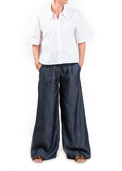 Soft wide legged denims