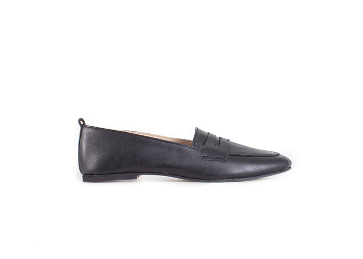 Classic penny loafer - black leather