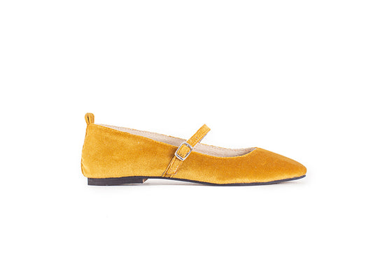 Mary Jane ballet flats - ochre