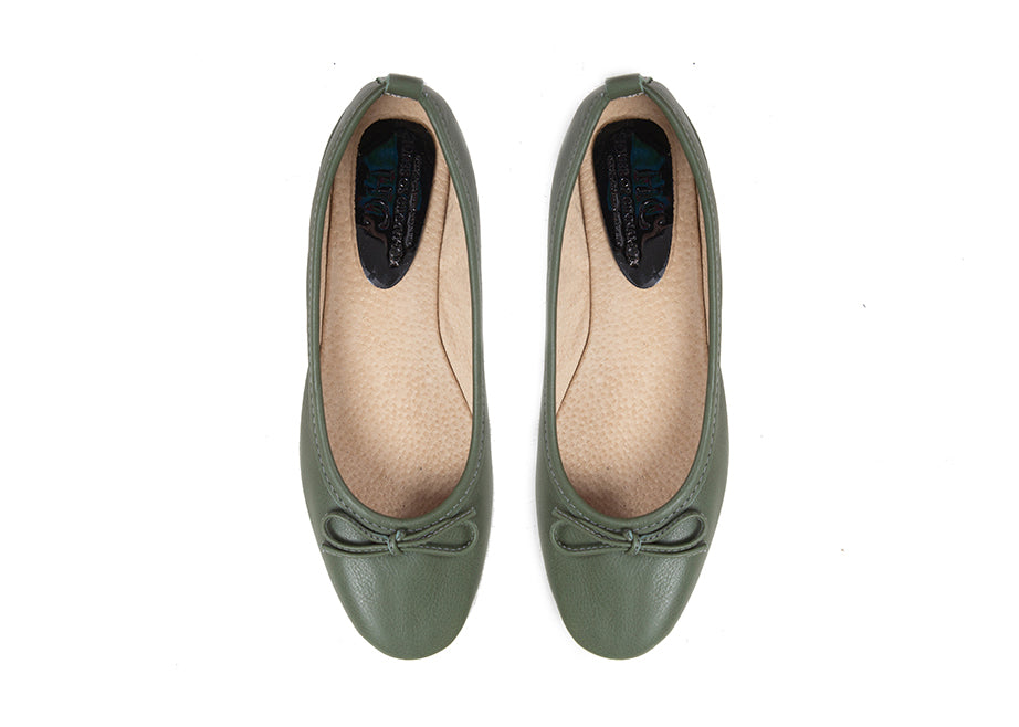 Ballet Flat - olive green