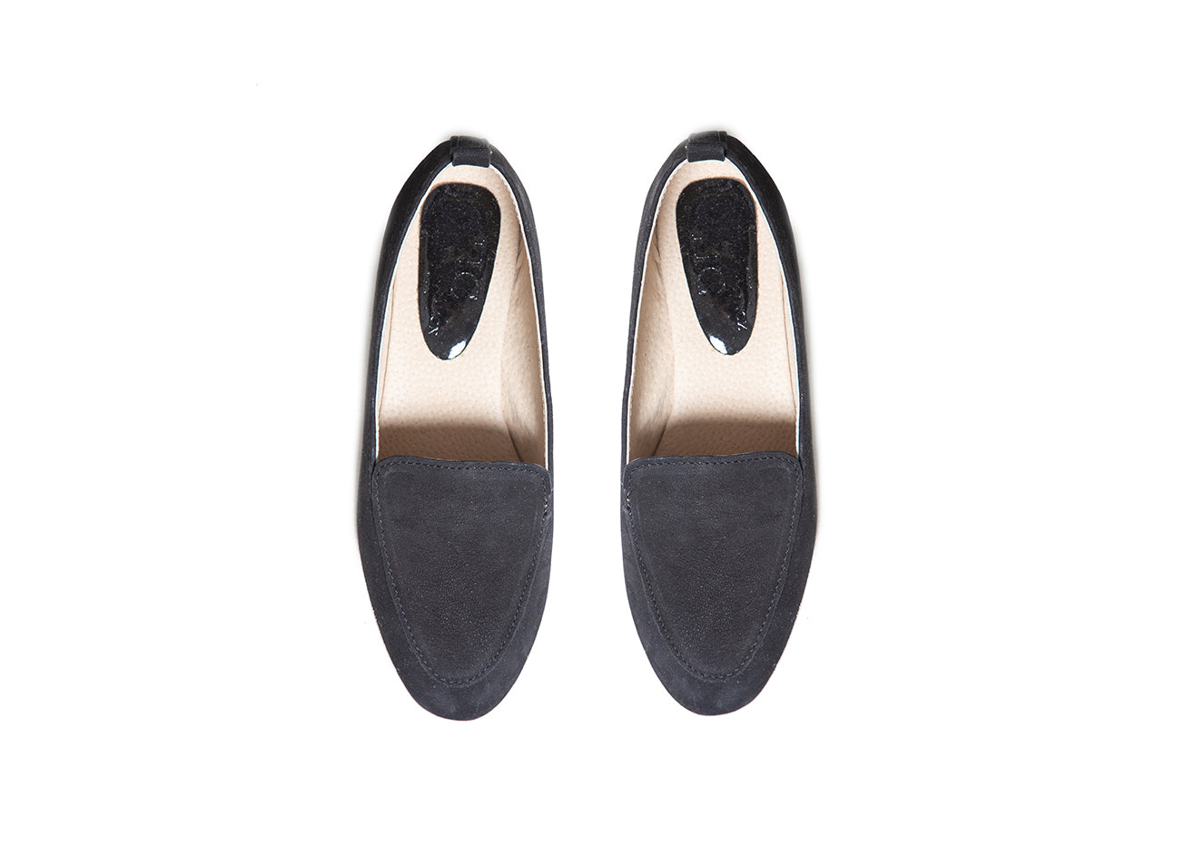 Classic Loafer - black suede leather