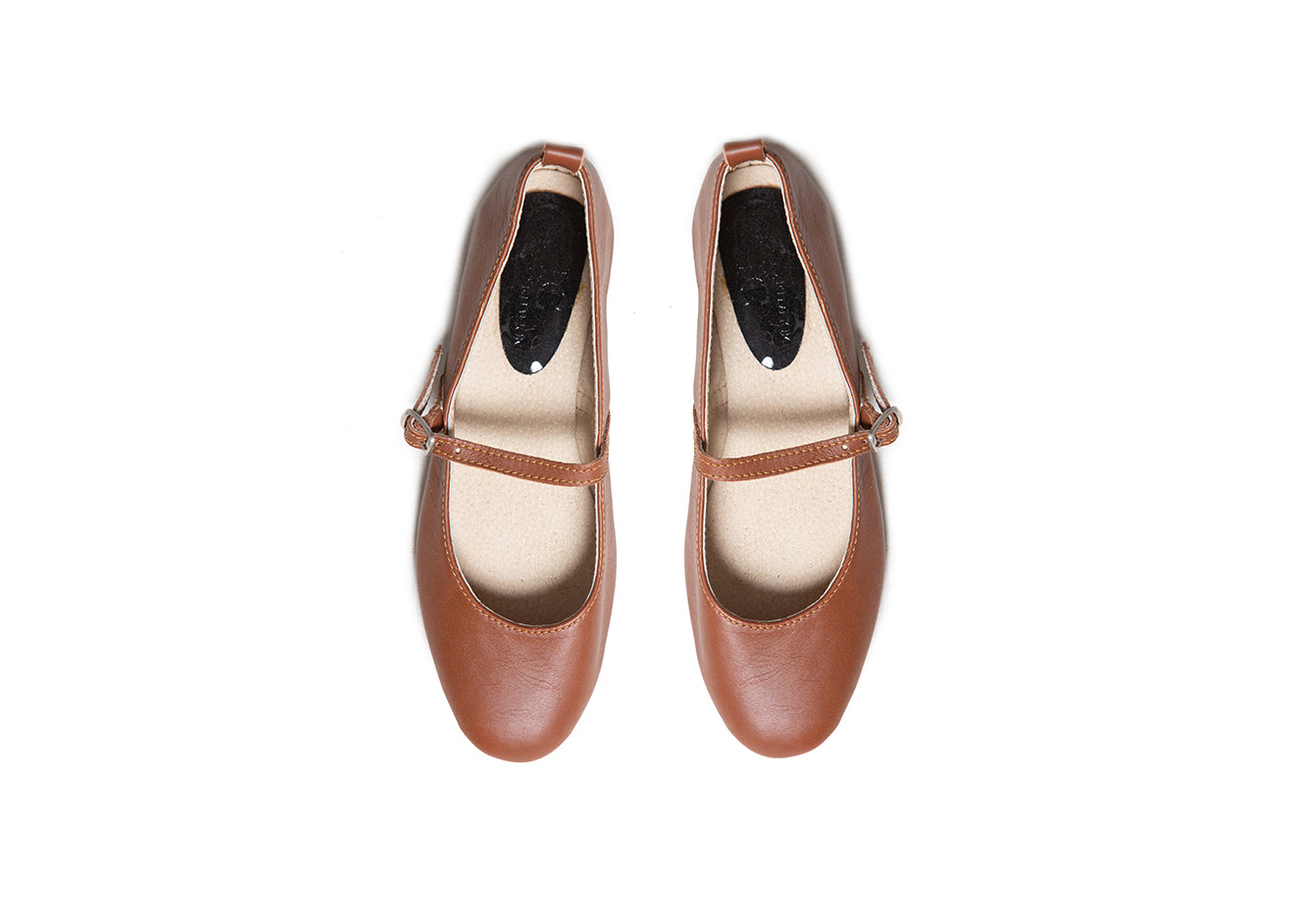 Mary Jane ballet flats - bister leather