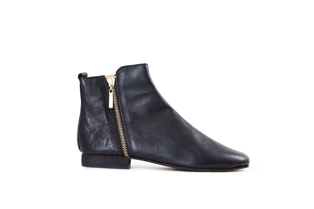 Classic ankle boot black leather – House of Cinnamon