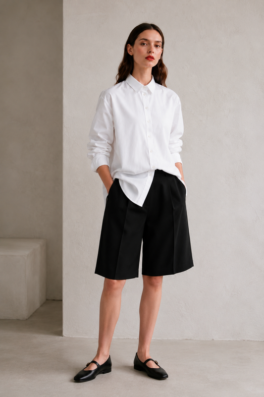 Bermuda shorts - black
