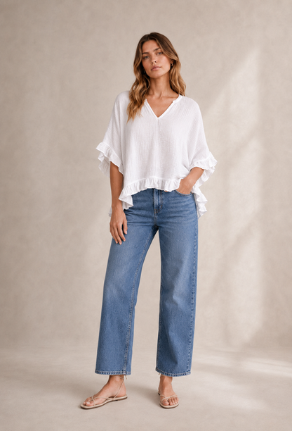 The Ruffle Hem Top
