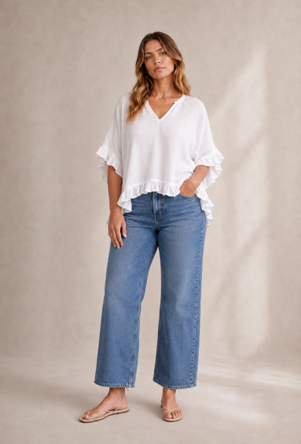 The Ruffle Hem Top