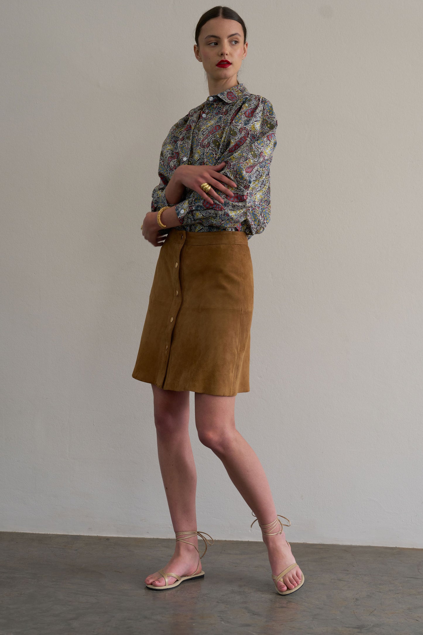 Paisley-print blouse