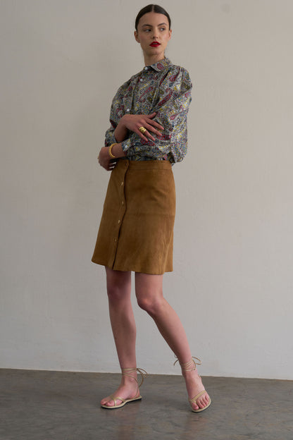 Paisley-print blouse