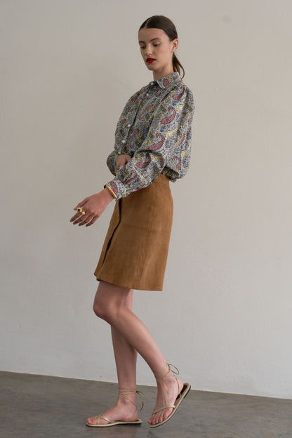 Paisley-print blouse