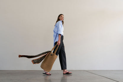 Crochet bag - tan