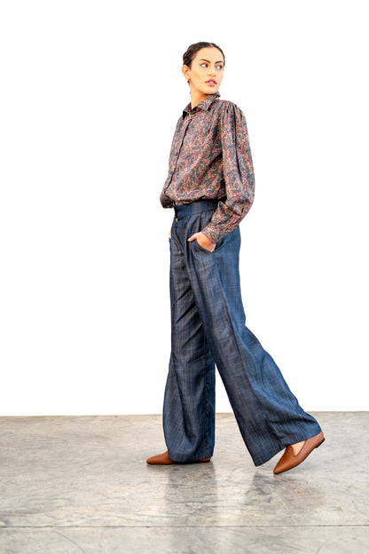 Paisley-print blouse