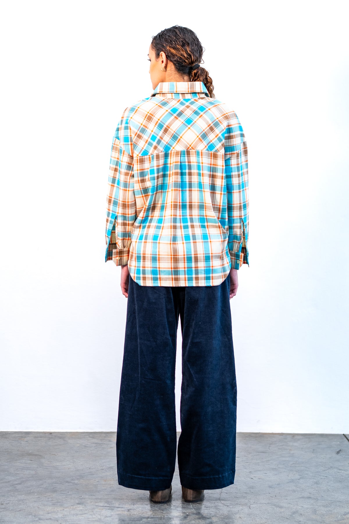 Navy corduory trousers