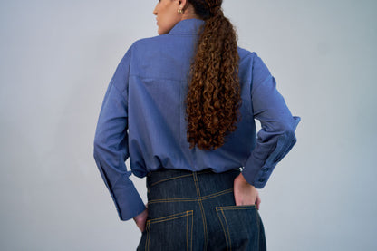 Blue Cotton Shirt