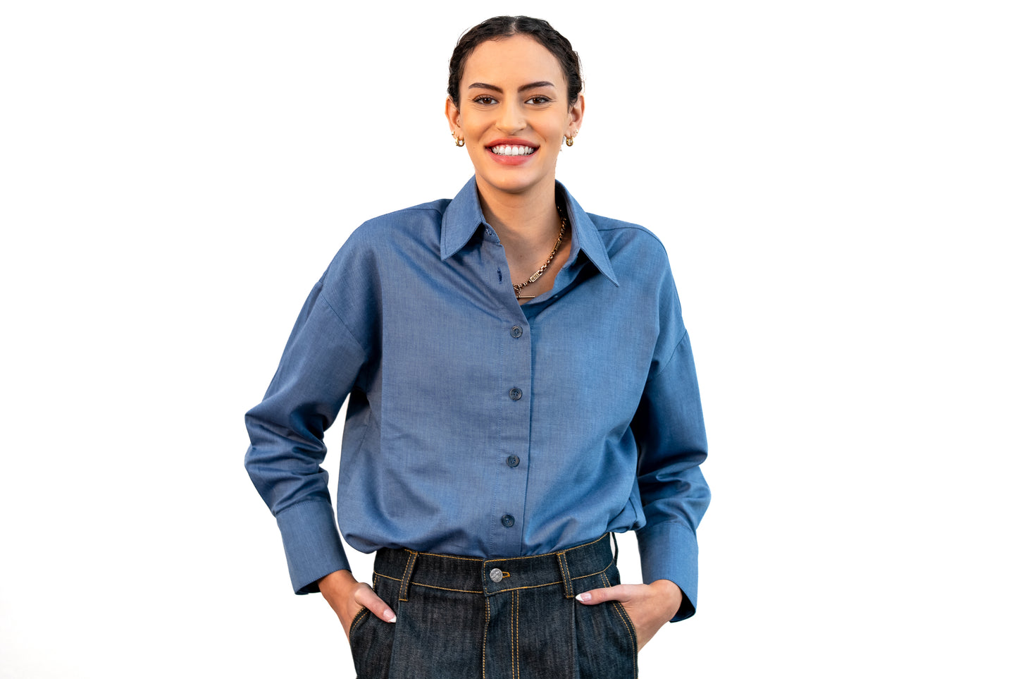 Blue Cotton Shirt