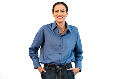 Blue Cotton Shirt