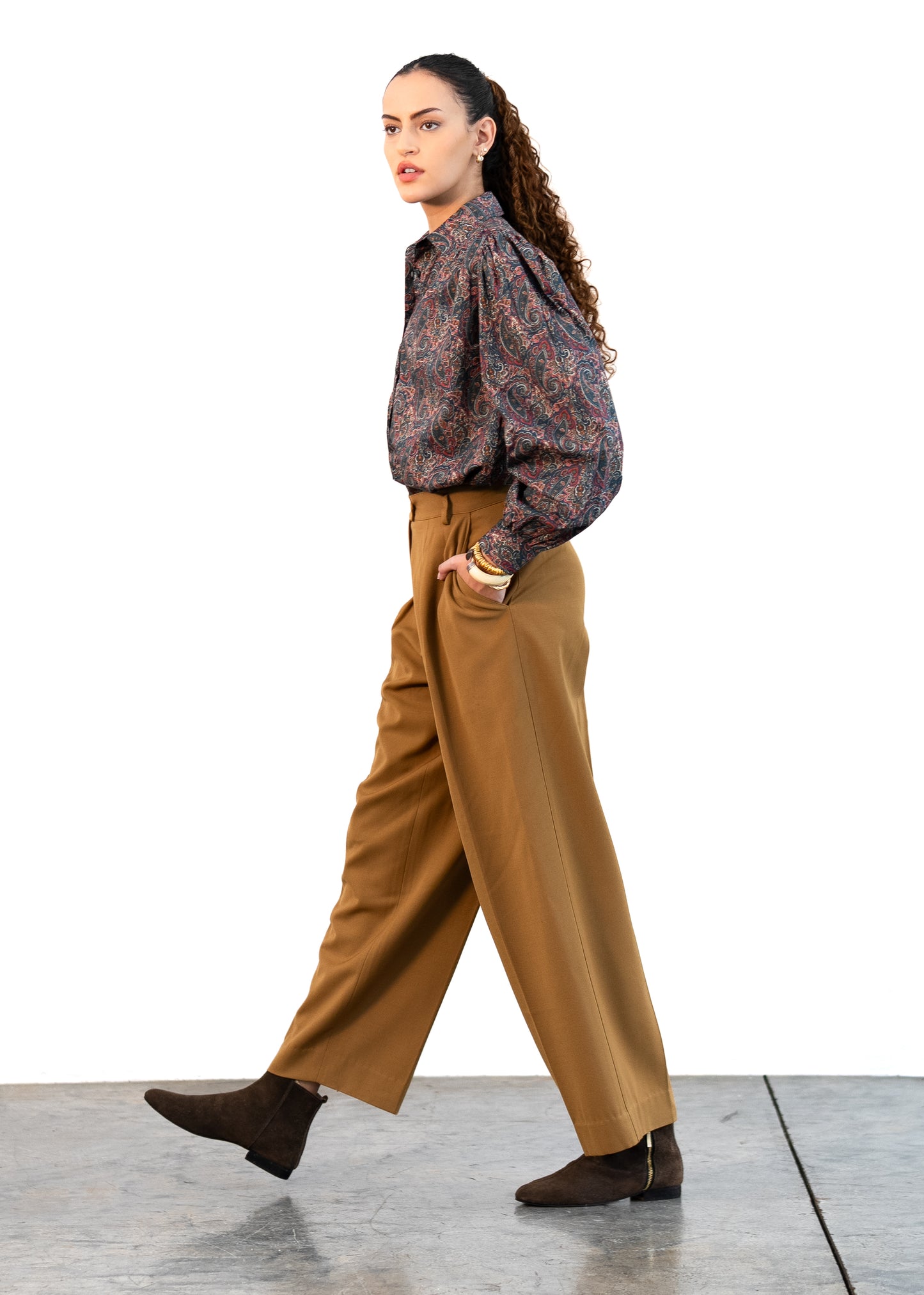Paisley-print blouse