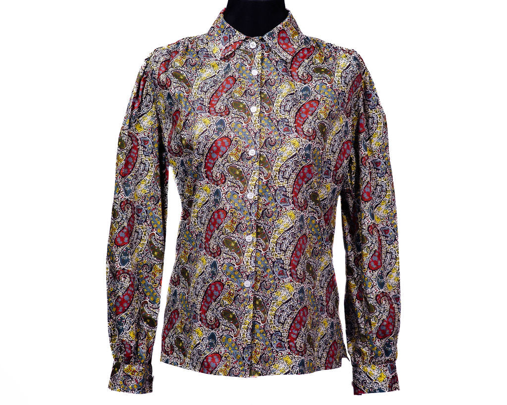 Paisley-print blouse