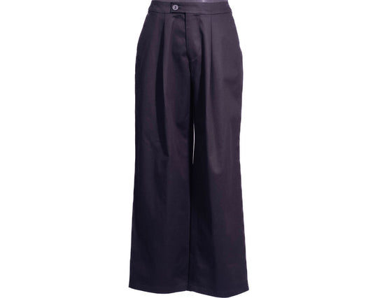 Cotton trousers black