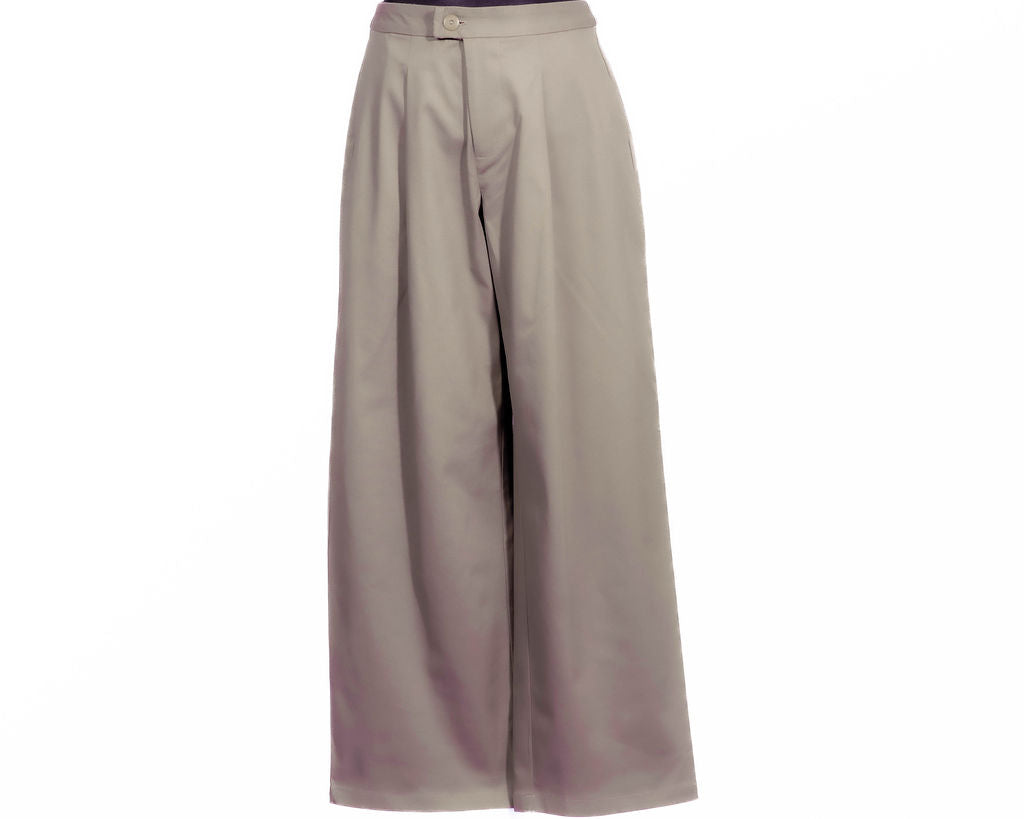 Cotton trousers taupe