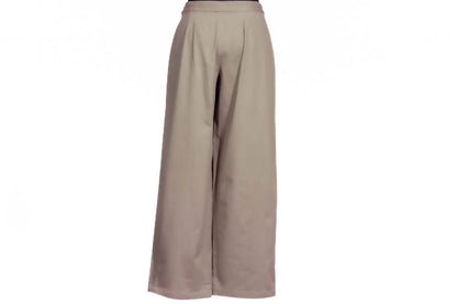 Cotton trousers taupe
