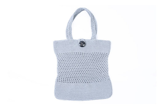 Crochet bag - light grey