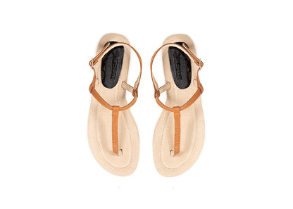 Catherine - tan leather sandals