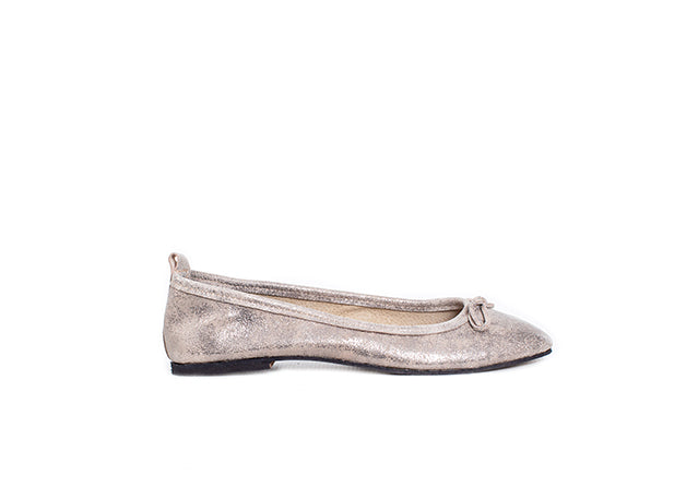 Ballet Flat - gold leather