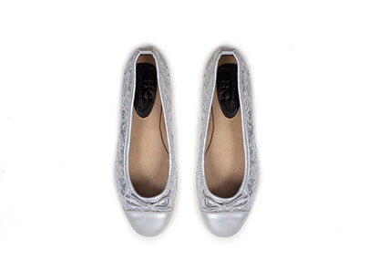 Ballet Flat - Silver Sequins