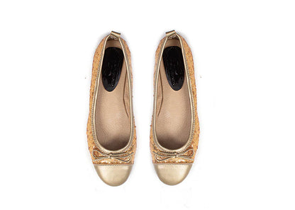 Ballet Flat - Gold Sequins