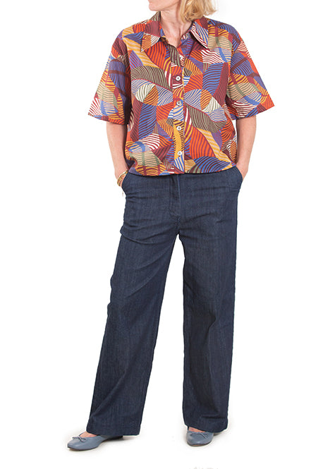 Printed cotton shirt