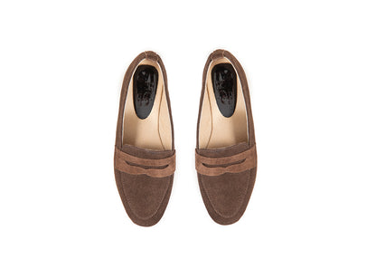 Penny loafer - chocolate brown suede