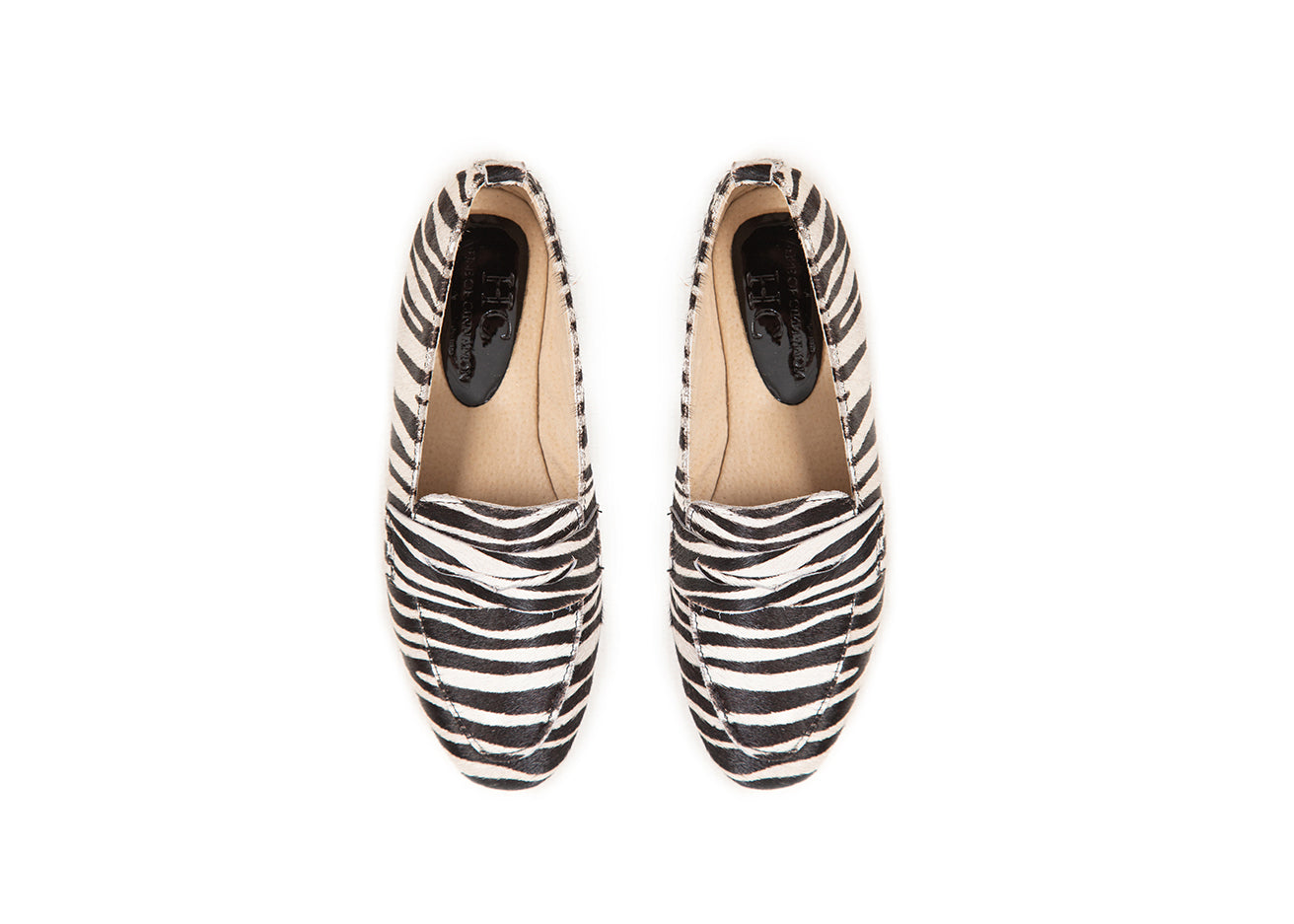 Penny loafer - calfhair zebraprint