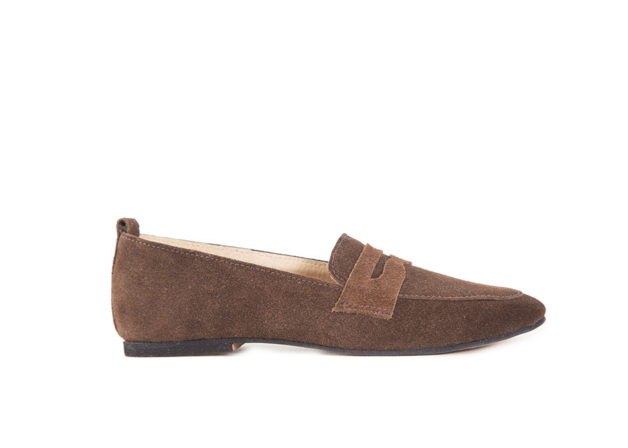 Penny loafer - chocolate brown suede