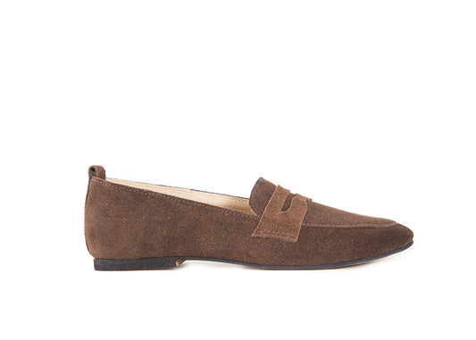 Penny loafer - chocolate brown suede