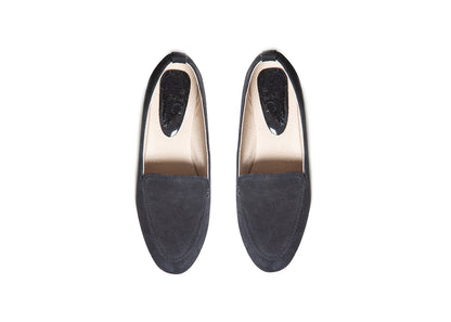 Classic Loafer - black suede leather