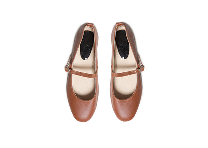 Mary Jane ballet flats - bister leather