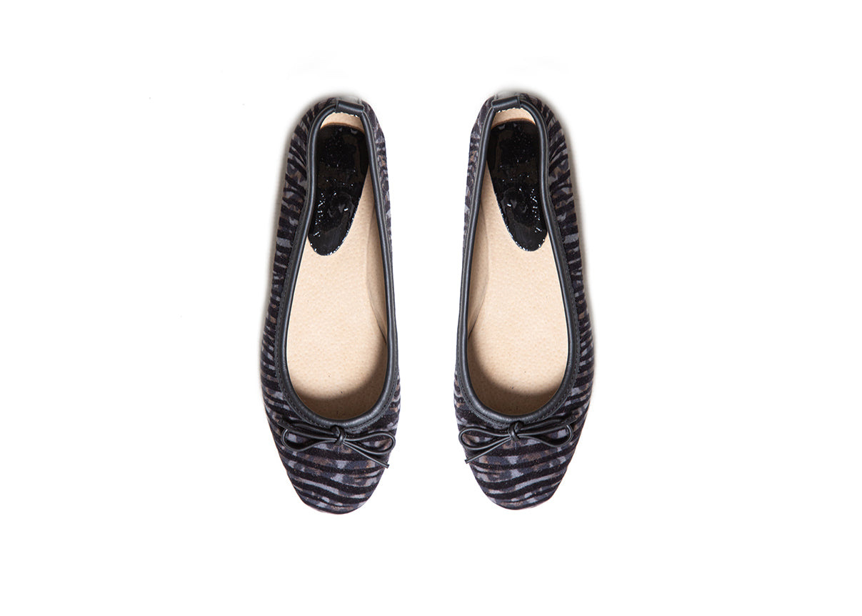 Ballet flat - Velvet animal print