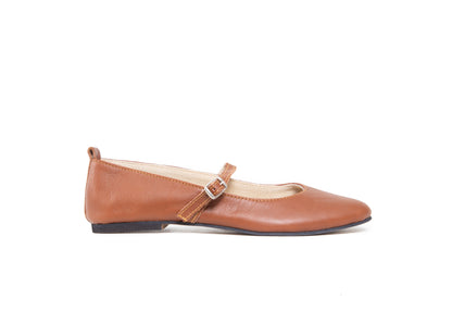 Mary Jane ballet flats - bister leather