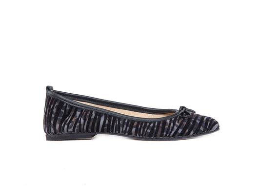Ballet flat - Velvet animal print