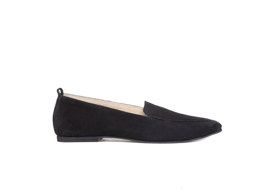 Classic Loafer - black suede leather
