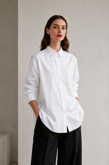 White cotton shirt