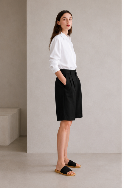 Bermuda shorts - black