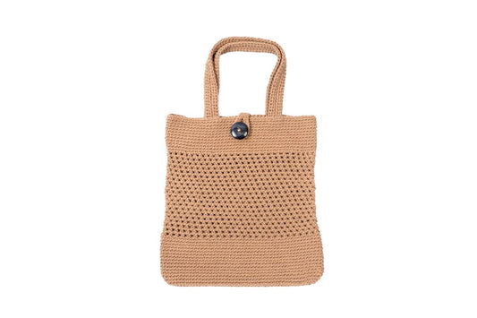 Crochet bag - tan