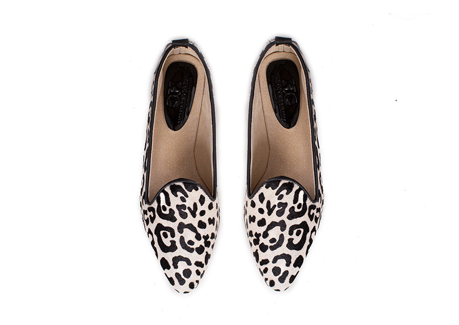 Pointed loafer - pony hair wildcat