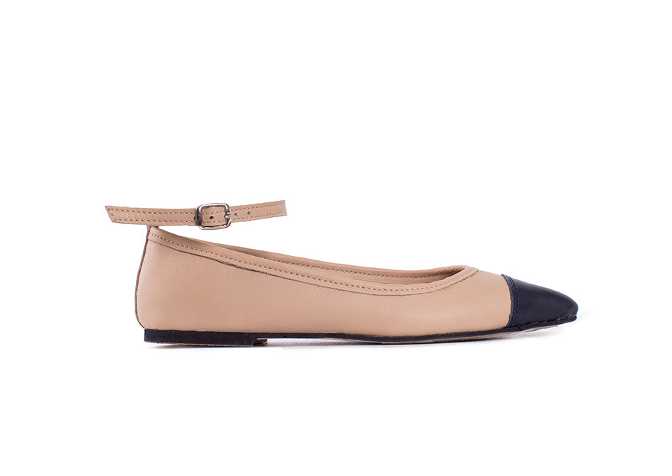 Cap toe flats online