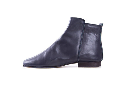 Classic ankle boot - navy leather